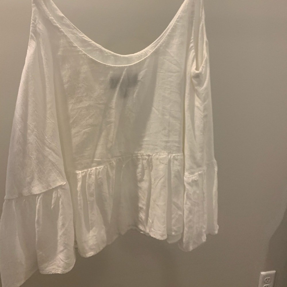 TOPSHOP WHITE SPAGHETTI STRAP TANK TOP